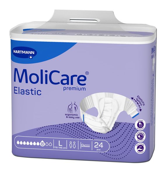 Hartmann Σλιπ ακράτειας νύχτας MoliCare Premium Elastic Large 8 σταγόνων (24τεμάχια)