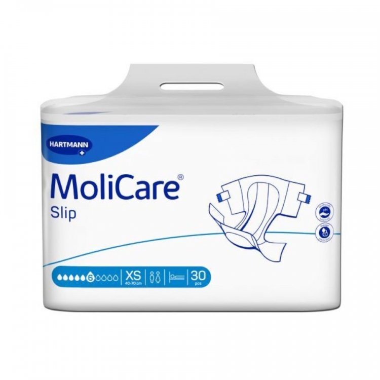 Hartmann Σλιπ ακράτειας MoliCare Slip 6 σταγόνων Extra Small (30 τεμάχια)